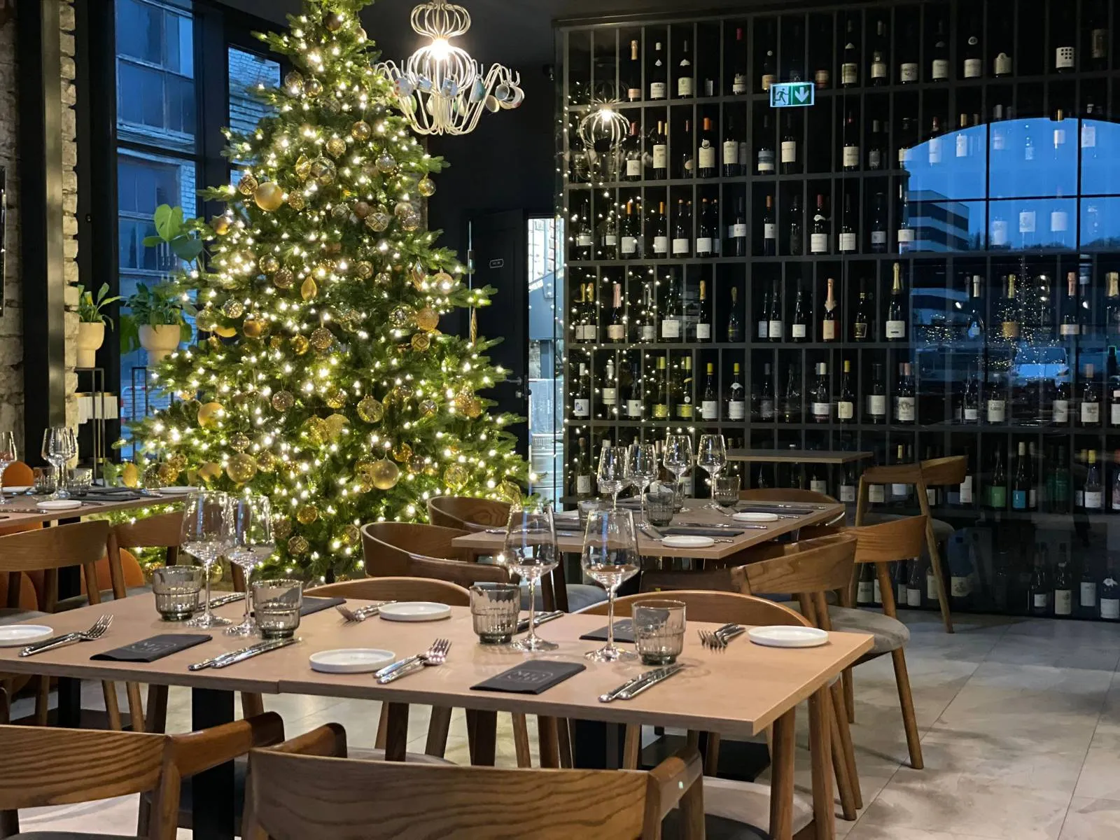 Jõuluehtes saal Restoran Moonis