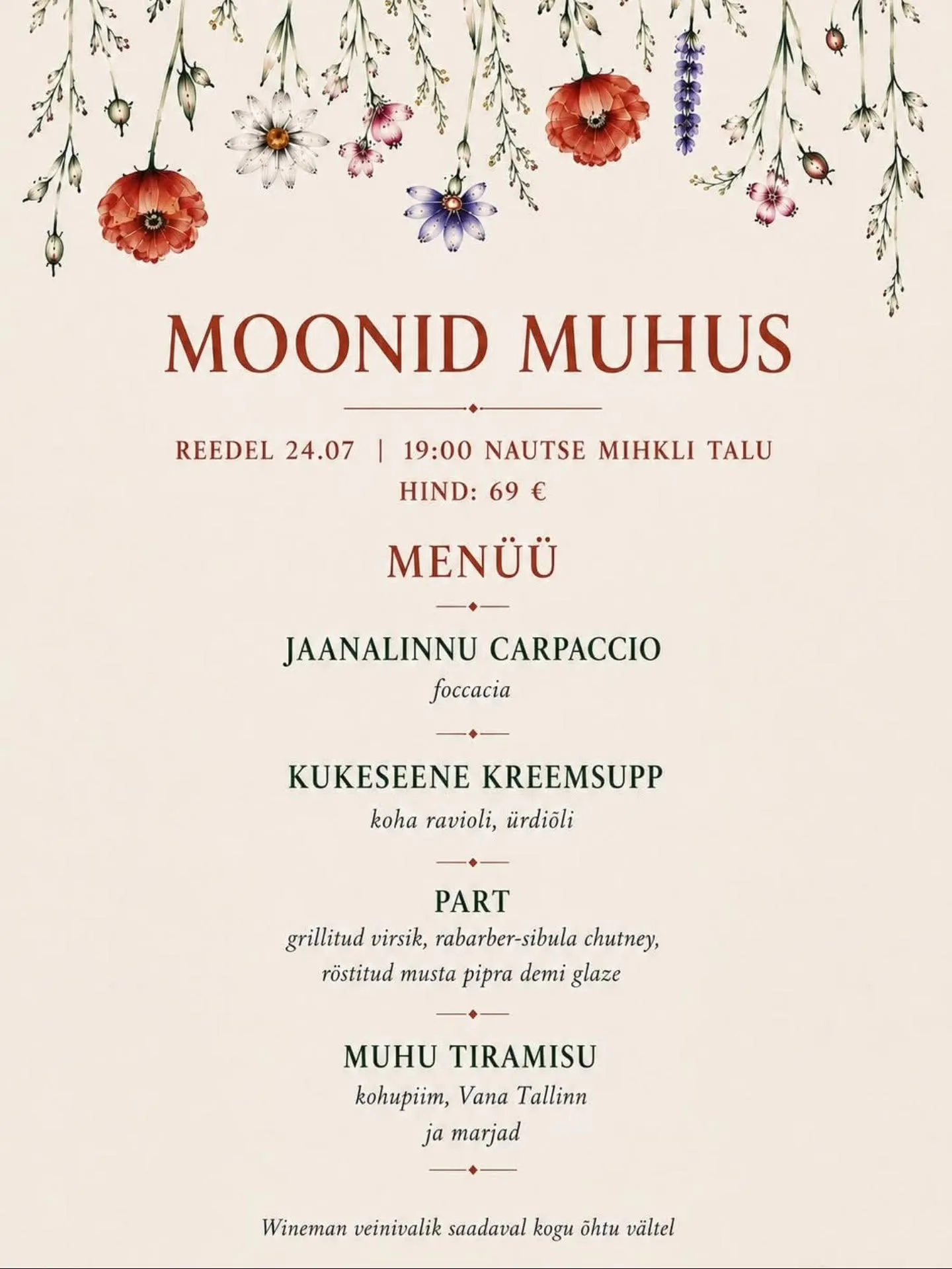 Moonid Muhus · 24. juuli 2026