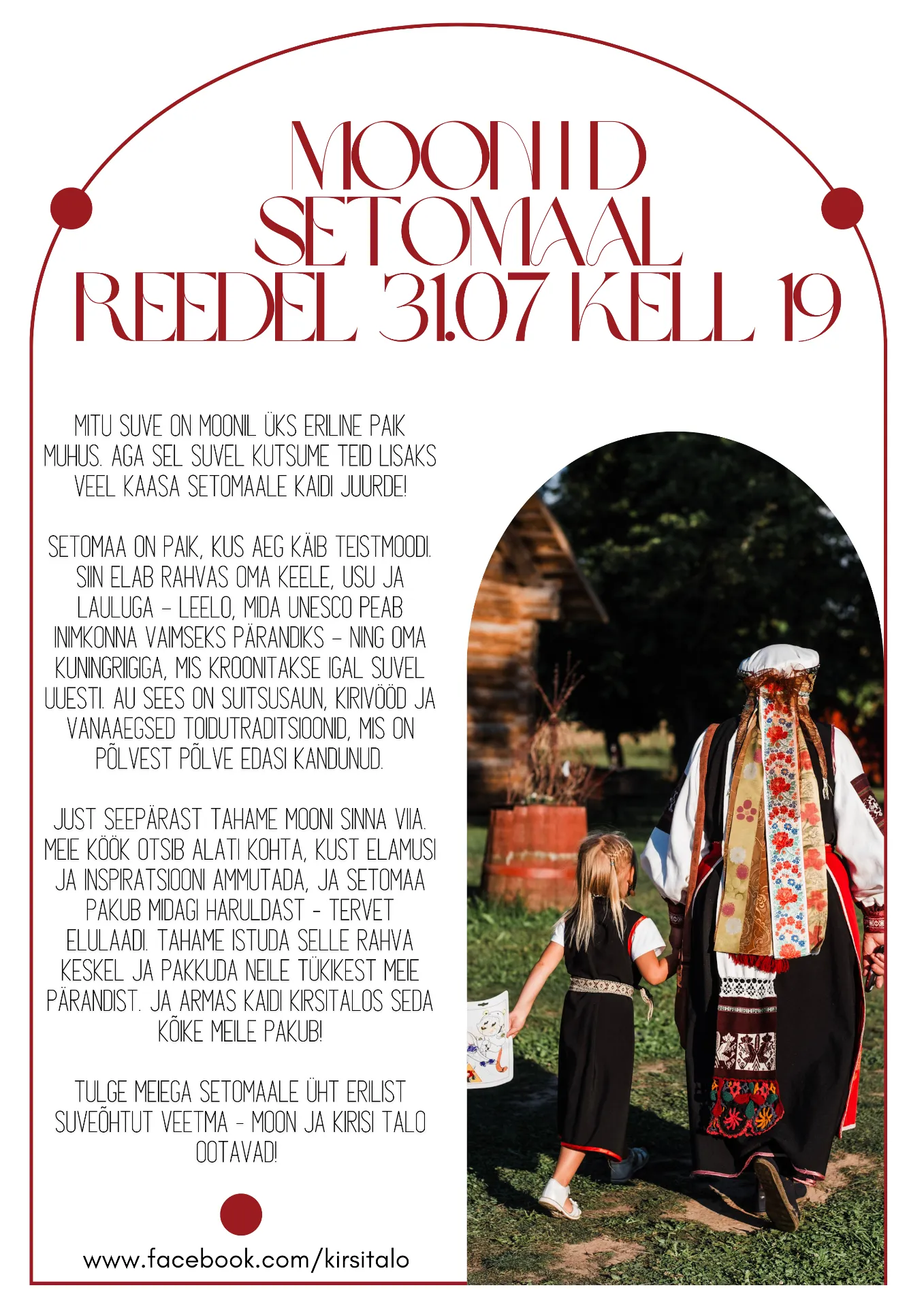 Moonid Setomaal · 31. juuli 2026